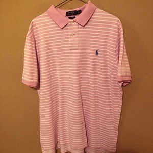 Ralph Lauren Men's Short Sleeve Shirt in Pink